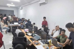 An ninh - Xã hội - Khởi tố 63 đối tượng tại một công ty công nghệ làm việc cho "trùm cờ bạc" Campuchia