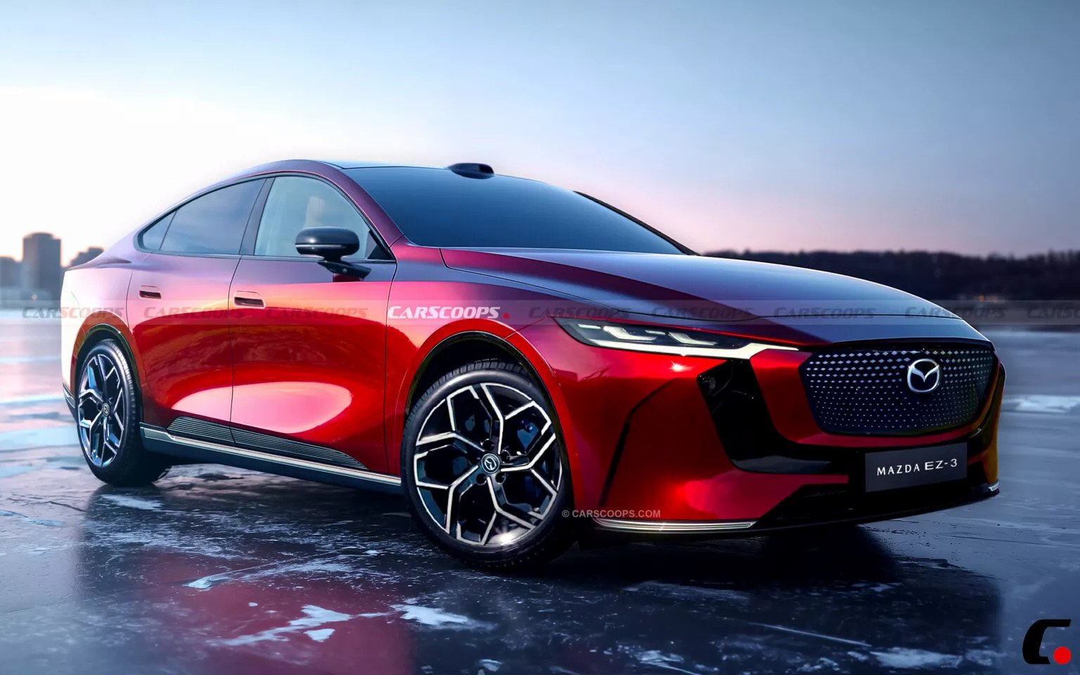 Mazda3e dự kiến sử dụng động cơ xăng 1.5L kết hợp pin LFP cho khả năng chạy điện 180km.