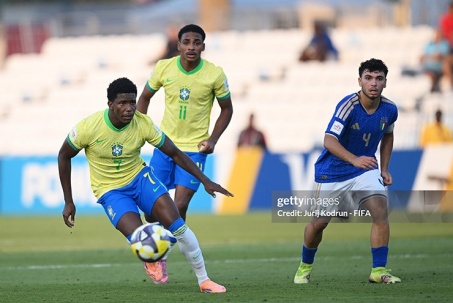 Video bóng đá U17 Brazil - U17 Italia: Luân lưu nghiệt ngã, trắng tay rời giải (U17 World Cup)