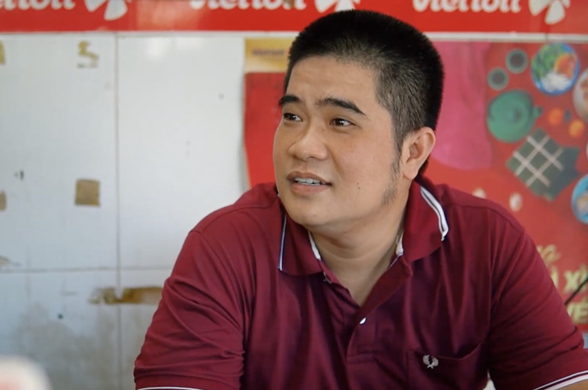 Anh Lê Quang Vinh (35 tuổi) đã mở điểm bán vé số Vietlott được 7 năm.