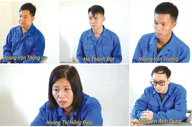 Các đối tượng trong vụ án trục lợi bảo hiểm.