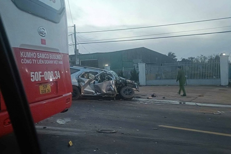 Hiện trường vụ tai nạn.