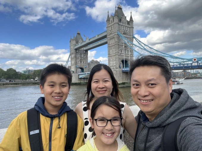 Gia đình Nguyễn Thành Vinh.