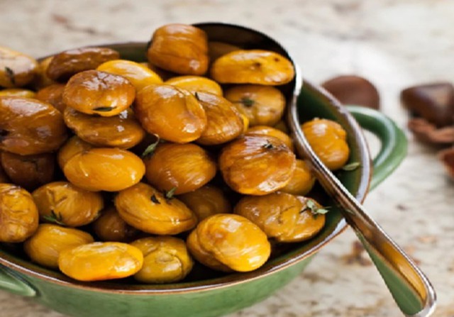 Hạt dẻ tẩm mật ong