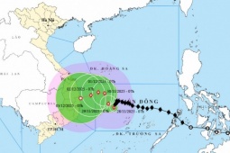 Bão số 15 Koto còn loanh quanh trên biển, áp sát bờ Gia Lai vào rạng sáng 1/12