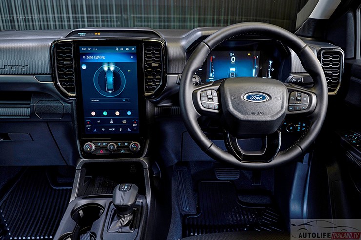 Nội thất Ford Ranger Super Duty mang phong cách hiện đại