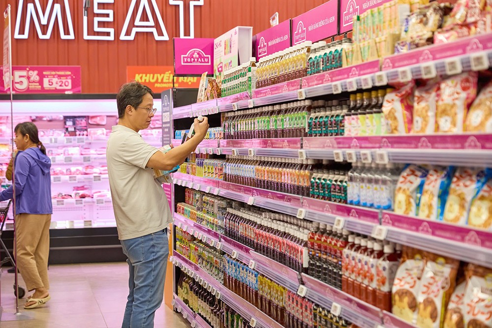 Đa dạng các sản phẩm từ nhãn hàng riêng của AEON được giới thiệu đến khách hàng tại AEON Bình Dương Midori Park.