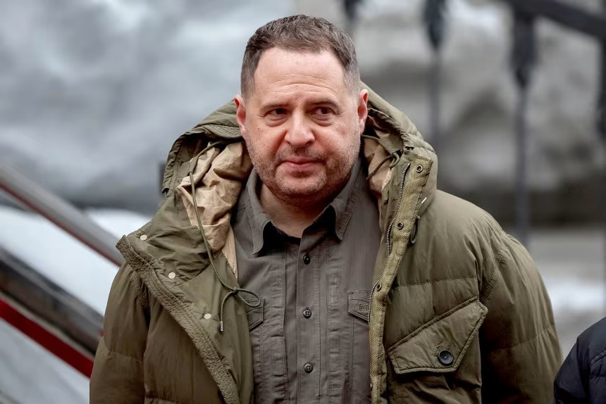 Ông Yermak - "cánh tay phải" của Tổng thống Ukraine Zelensky (ảnh: Reuters)