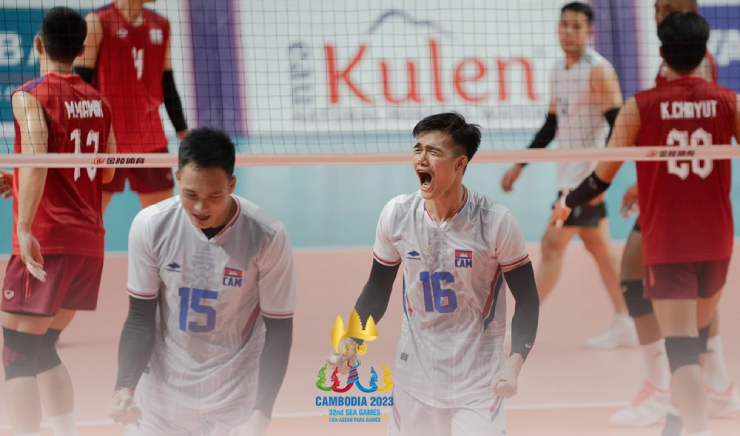 Bóng chuyền nam Campuchia là đương kim á quân SEA Games