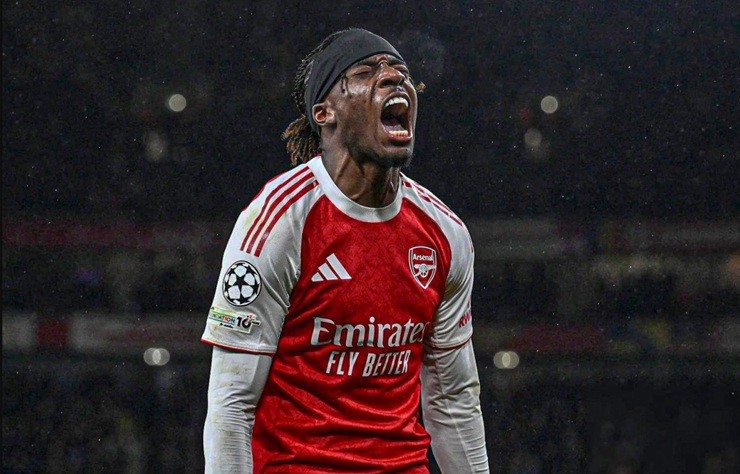 Madueke vừa ghi bàn cho Arsenal trước Bayern Munich ở Cúp C1