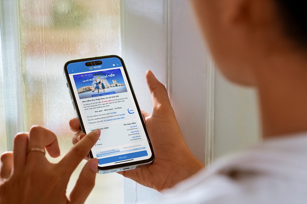 MB giới thiệu Bảo hiểm theo chỉ số lượng mưa, dễ dàng đăng ký trên App MBBank