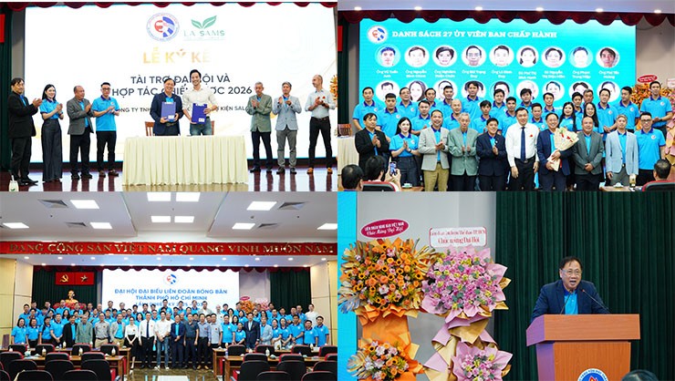 Quang cảnh Đại hội Liên đoàn bóng bàn TP.HCM Nhiệm kỳ 2025-2030