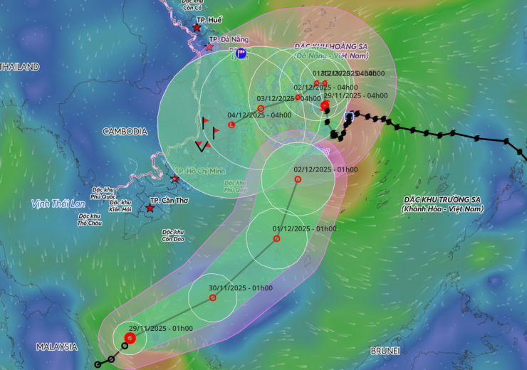 Nhận định mới nhất về đường đi của bão và áp thấp nhiệt đới.