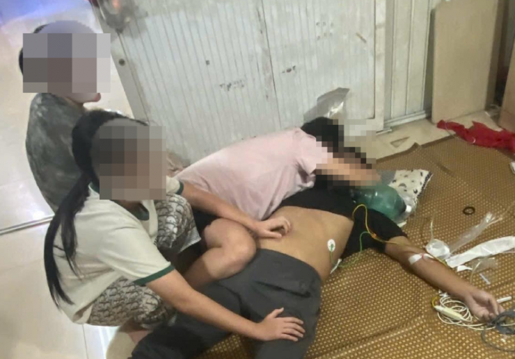 Bệnh nhân không qua khỏi dù bác sĩ nỗ lực cấp cứu. Ảnh: BSCC.