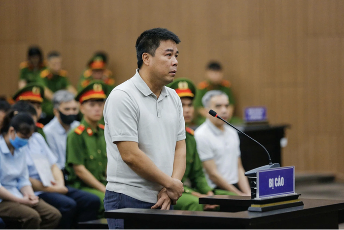 Bị cáo Nguyễn Văn Hậu tại phiên sơ thẩm