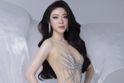 Hoa hậu Đại dương Thanh Thảo khoe body với đầm xuyên thấu