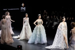 Thời trang - PNJ và Linh Nga Couture lan tỏa tinh hoa Việt tại Tuần lễ Thời trang Cưới Sanya