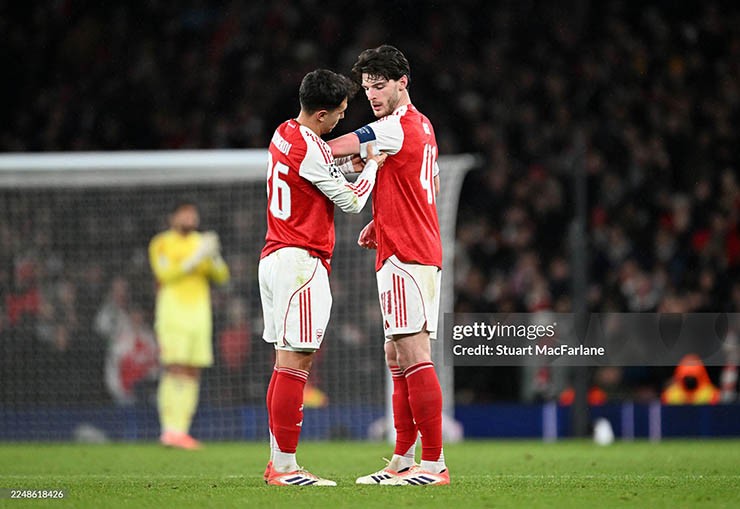 Declan Rice đóng vai trò thủ lĩnh của "Pháo thủ"