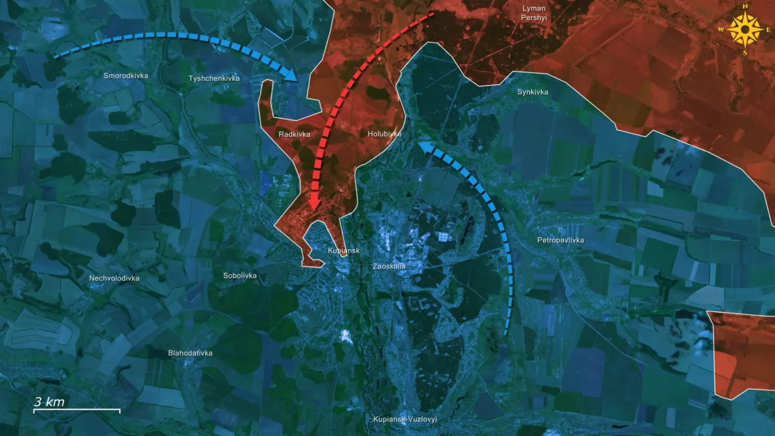 Ukraine tổ chức phản công từ nhiều hướng ở Kupiansk. Ảnh: Euromaidan Press.