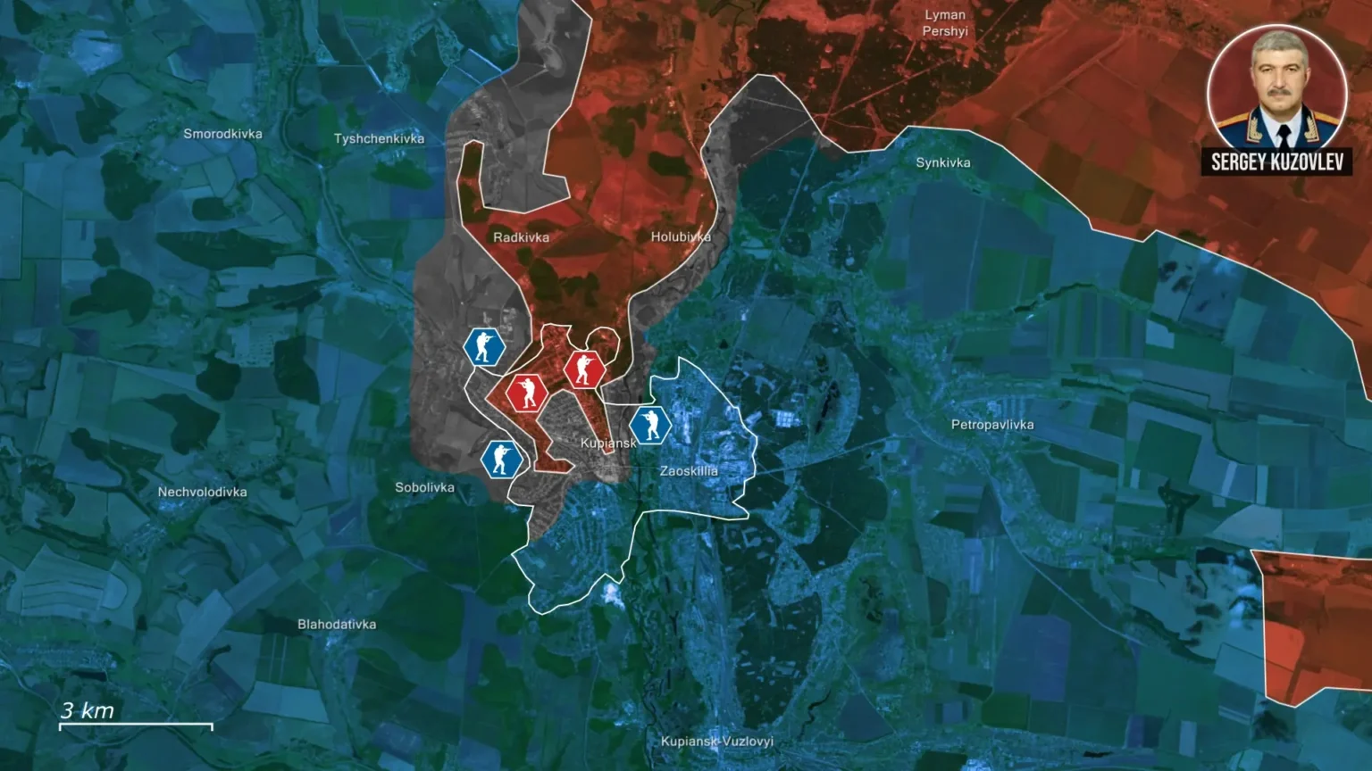 Các lực lượng Ukraine tác chiến với mục tiêu duy trì giao tranh, ngăn không để quân đội Nga ổn định kiểm soát Kupiansk. Ảnh: Euromaidan Press.
