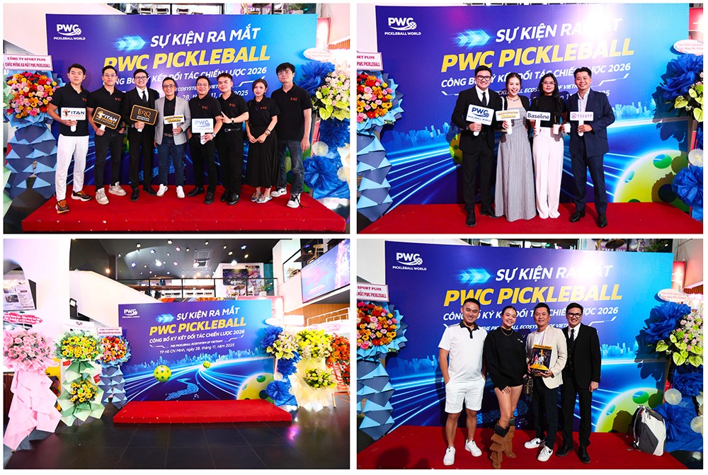 Các đối tác chiến lược, KOL, Nghệ sĩ khách mời cùng đến chúc mừng buổi ra mắt PWC Pickleball