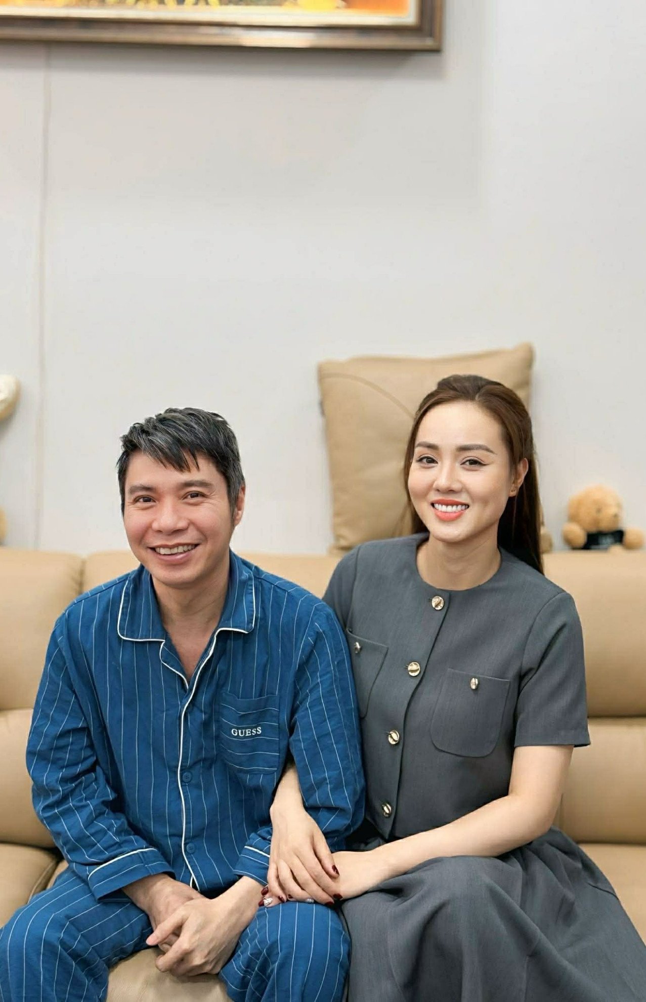 Chị Ngọc Hà làm điểm tựa trong giai đoạn nam nghệ sĩ gặp biến cố bệnh tật.&nbsp;