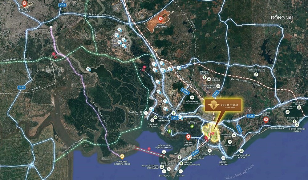 Tọa độ chiến lược của Gold Coast Vũng Tàu