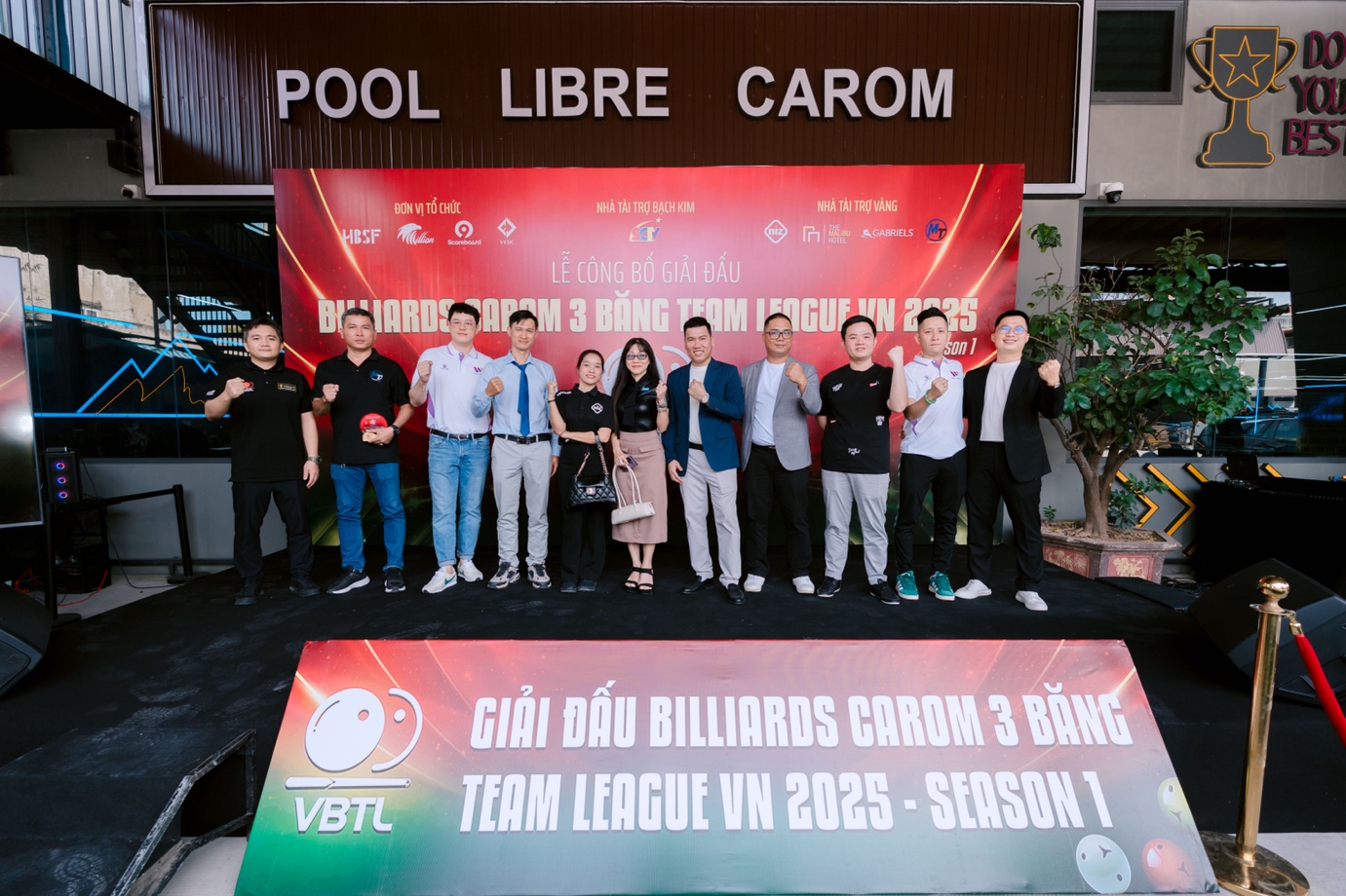 Billiards carom 3 băng Team League VN 2025 chính thức ra mắt