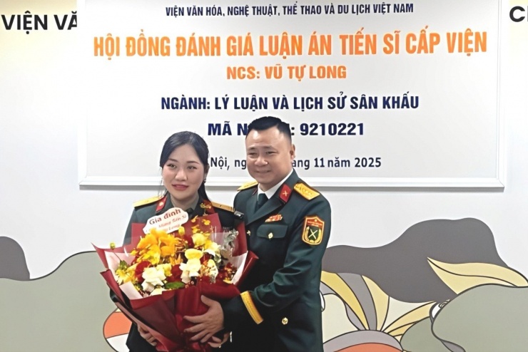 Lễ bảo vệ luận án Tiến sĩ của NSND Tự Long diễn ra vào ngày 29/11 tại Viện Văn hóa, Nghệ thuật, Thể thao và Du lịch Việt Nam.