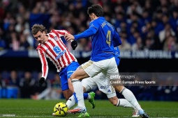 Video bóng đá Atletico Madrid - Oviedo: Hiệp một định đoạt (La Liga)