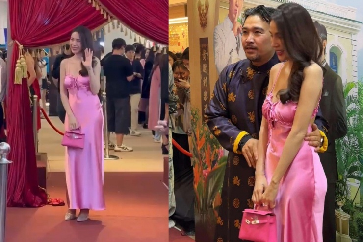 Món phụ kiện có giá bán trên thị trường khoảng 15.000 USD (khoảng 400 triệu đồng). Hồi cuối năm ngoái, khi đến dự một buổi ra mắt phim, bà xã Công Vinh cũng chọn chiếc túi xách này.