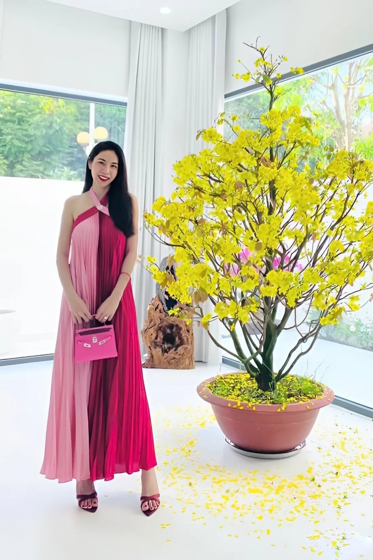 Giọng ca 40 tuổi lần đầu khoe món phụ kiện đắt đỏ hồi Tết 2022. Từ đó đến nay, chiếc Hermes Kelly Mini vẫn gắn bó cùng người đẹp.