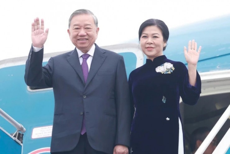 Tổng Bí thư Tô Lâm và Phu nhân lên đường thăm cấp Nhà nước tới Lào