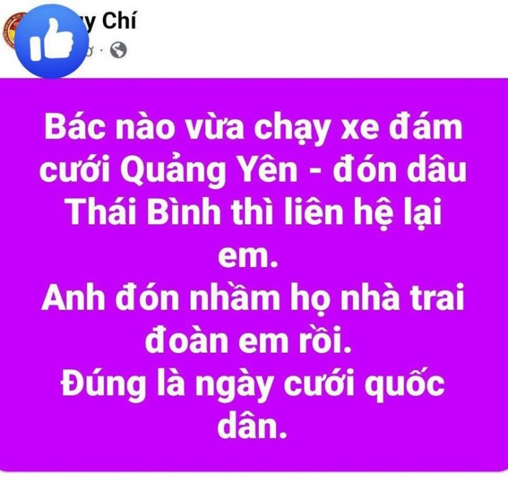 Bài đăng của anh Huy Chí thu hút sự quan tâm của nhiều người. Ảnh chụp màn hình 