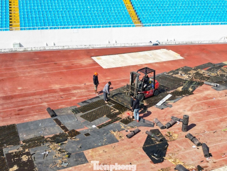 Hình ảnh mới nhất về sân Mỹ Đình đang được cải tạo - 10