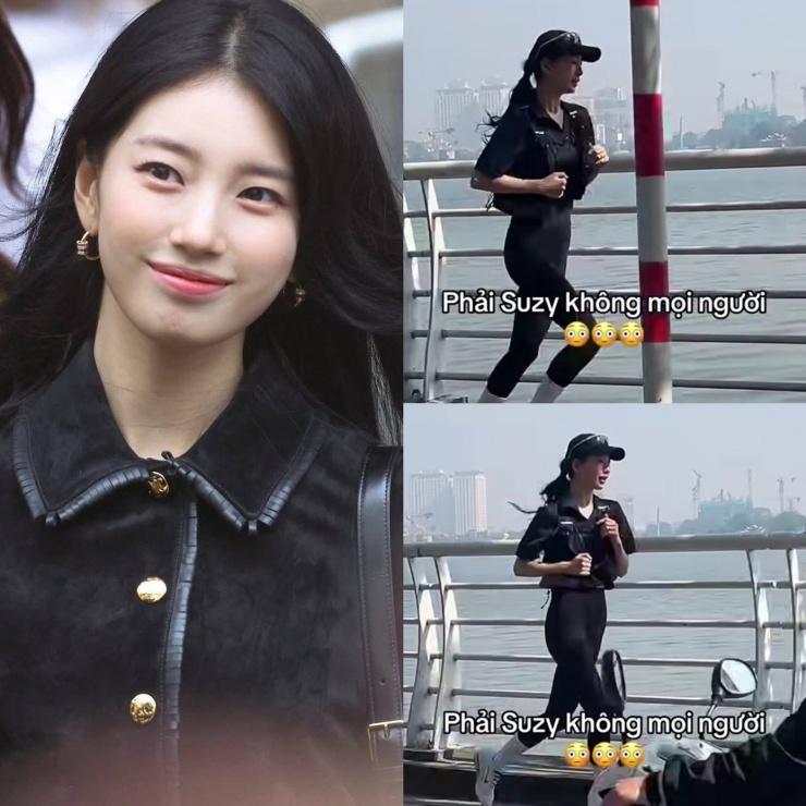 Suzy và Kim Seon Ho được bắt gặp chạy bộ ở Hồ Tây.