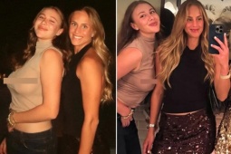 Mỹ nhân quần vợt mặc áo xuyên thấu, tự tin khoe vòng 1 "quá khổ"