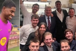 Barcelona chào đón Rashford như VIP, mở tiệc chiêu đãi ở nhà hàng cao cấp