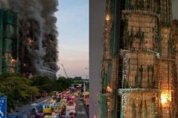 Cháy chung cư Hồng Kông: Tiết lộ của cư dân kèm ảnh hiện trường gây bất ngờ