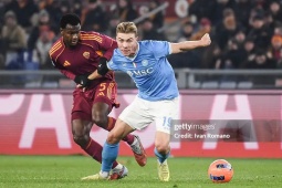 Video bóng đá AS Roma - Napoli: Hojlund ghi dấu ấn quyết định (Serie A)