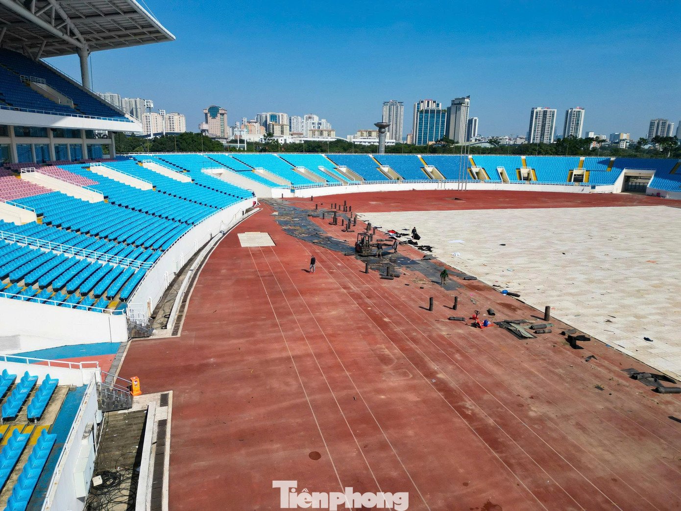 Hình ảnh mới nhất về sân Mỹ Đình đang được cải tạo - 8