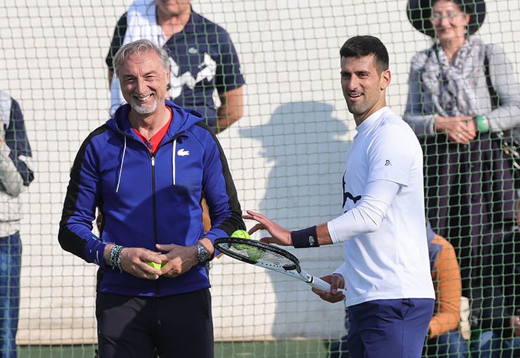 HLV Marco Panichi và Djokovic thời điểm còn hợp tác