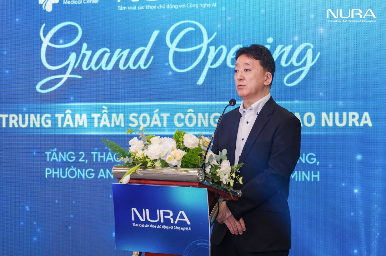 Ông Furudate Seiki - Phó Tổng Lãnh sự Nhật Bản tại TP.HCM phát biểu tại sự kiện khai trương Nura TP.HCM