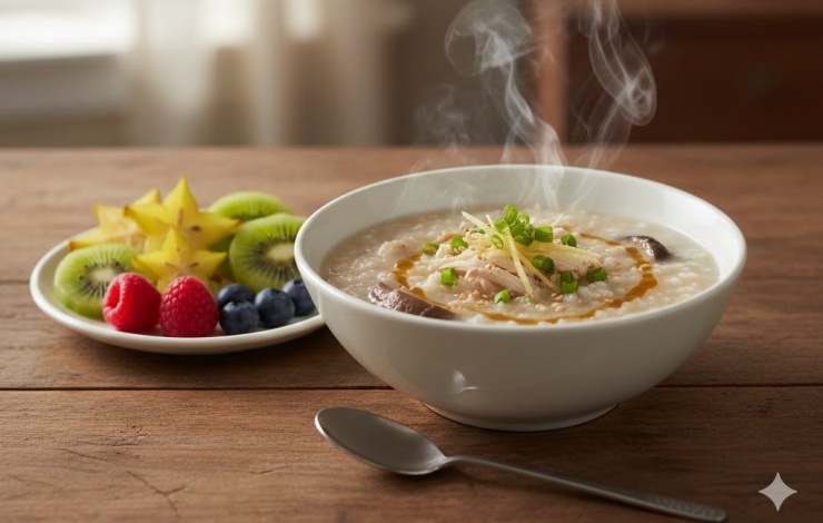 Cháo là một lựa chọn tuyệt vời về mặt khoa học dinh dưỡng cho bữa sáng, nếu kết hợp đầy đủ các nhóm chất.