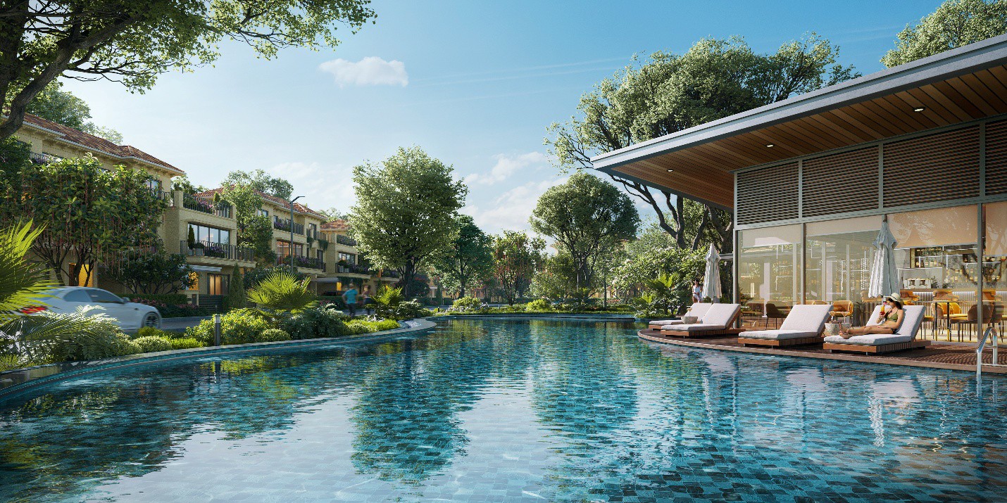 Clubhouse Izumi Canaria – trái tim kết nối cộng đồng trong phân khu thấp tầng.