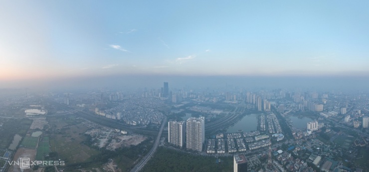 Hà Nội ô nhiễm không khí từ sáng đến đêm - 1