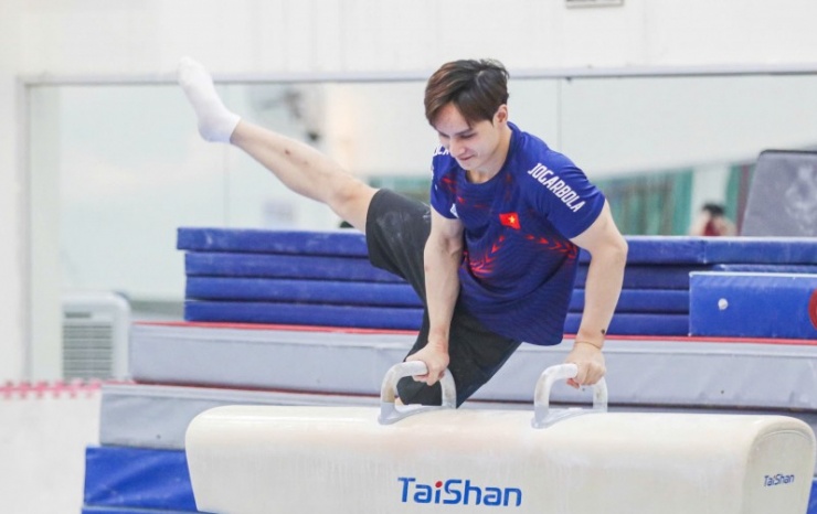 Vận động viên Thể dục dụng cụ Đinh Phương Thành Ảnh: Quý Lượng