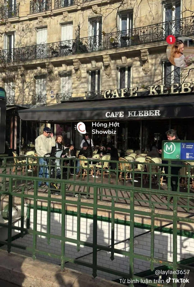 Hình ảnh được cho là Dương Domic và Linh Ka đi chơi tại Pháp. Nguồn: Hóng Hớt Showbiz