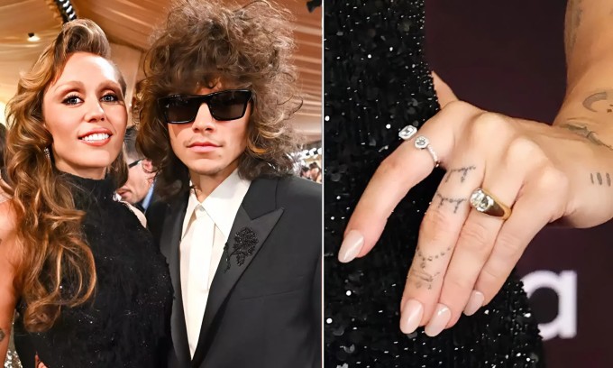 Nhẫn đính hôn của Miley Cyrus.