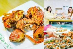 Cua to cỡ nửa bàn tay giá chỉ 32.000đ/con, khách được mua không giới hạn